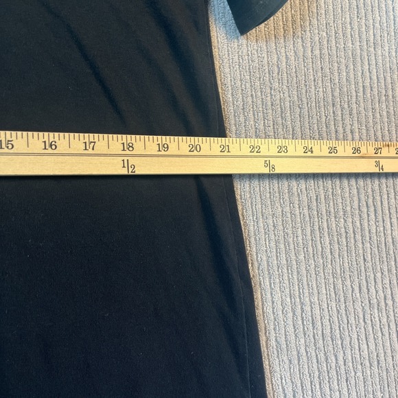 Eileen Fisher T Shirt Dress Women's M Black Stretch‎ Minimalist Capsule Basic - Picture 6 of 8